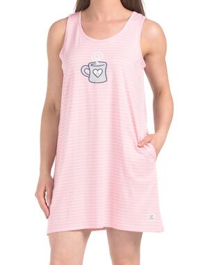 Life is Good Coffee Cup Tank Sleepshirt